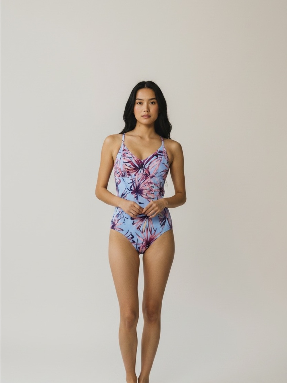 Jessica Simpson Palmy Days Cami One Piece Swimsuit Size Large New - Picture 3 of 8
